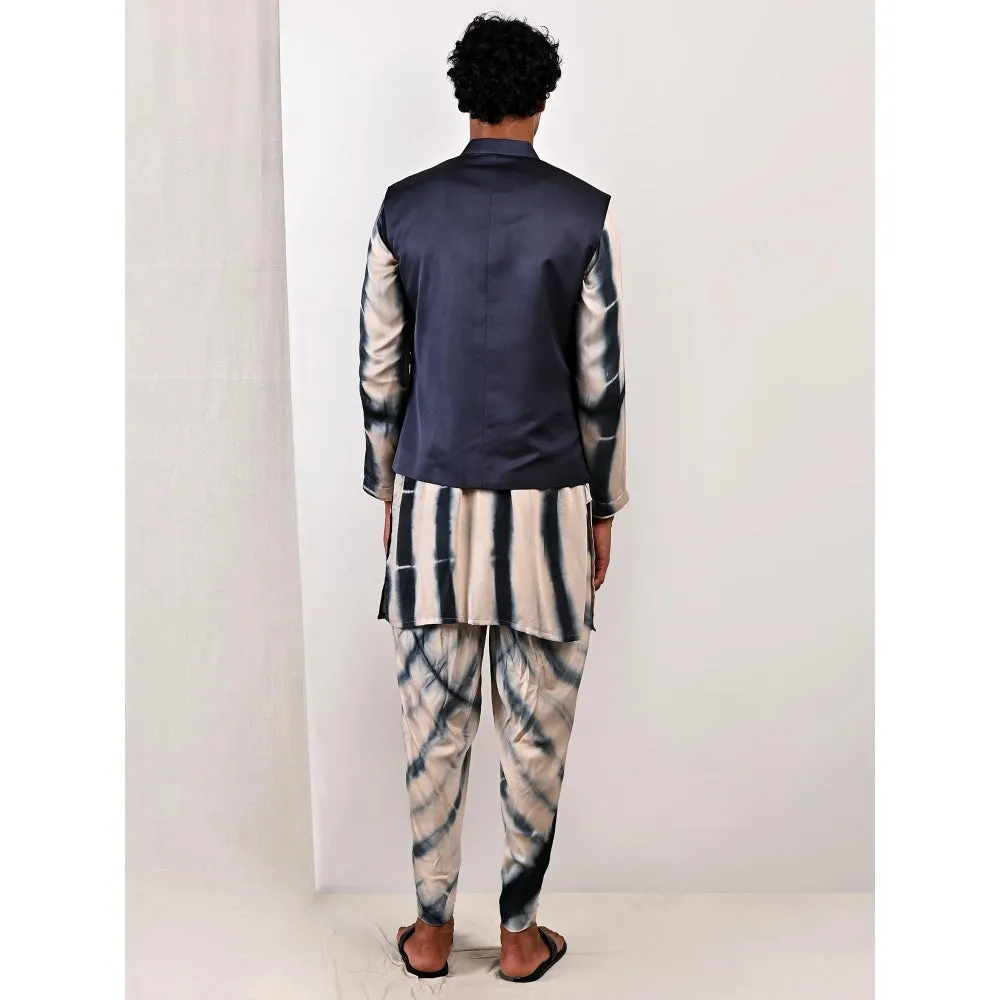Bohame Archibald Tie Dye Jacket and Kurta (Set of 3)