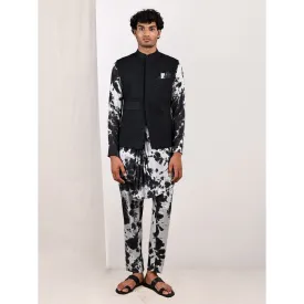 Bohame Inigo Tie Dye Cowl Kurta and Jacket (Set of 3)