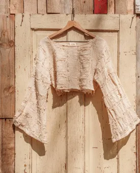 Boho Grunge Bell Sleeve Top