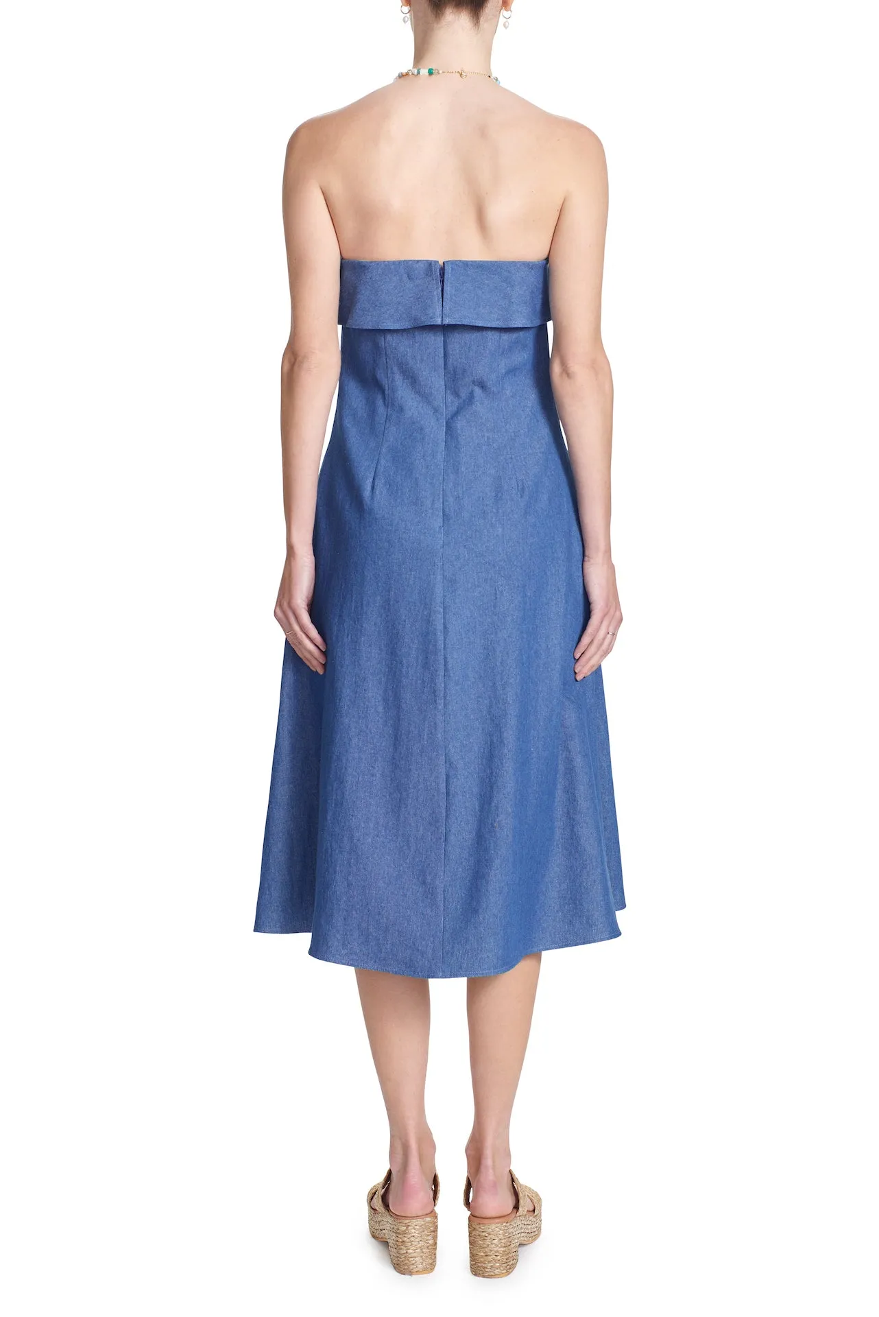 CHARLIE MIDI DRESS- DENIM