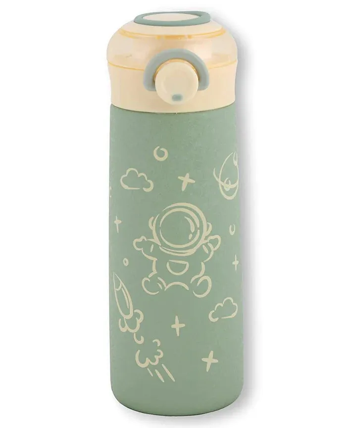 Combo of Lunch Box And Bottle - Green