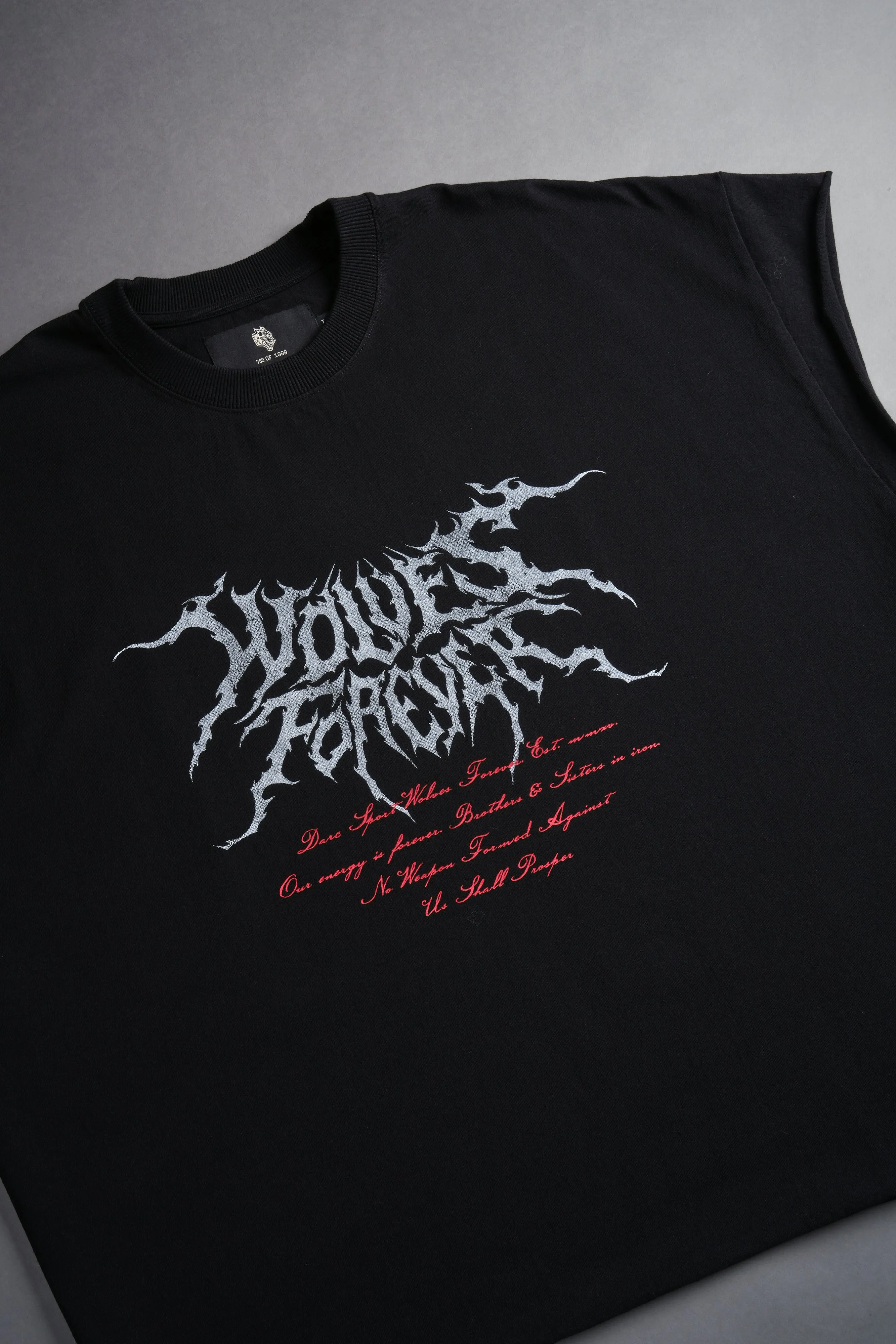 Darc Core "Grunge" Cut Off Tee in Black