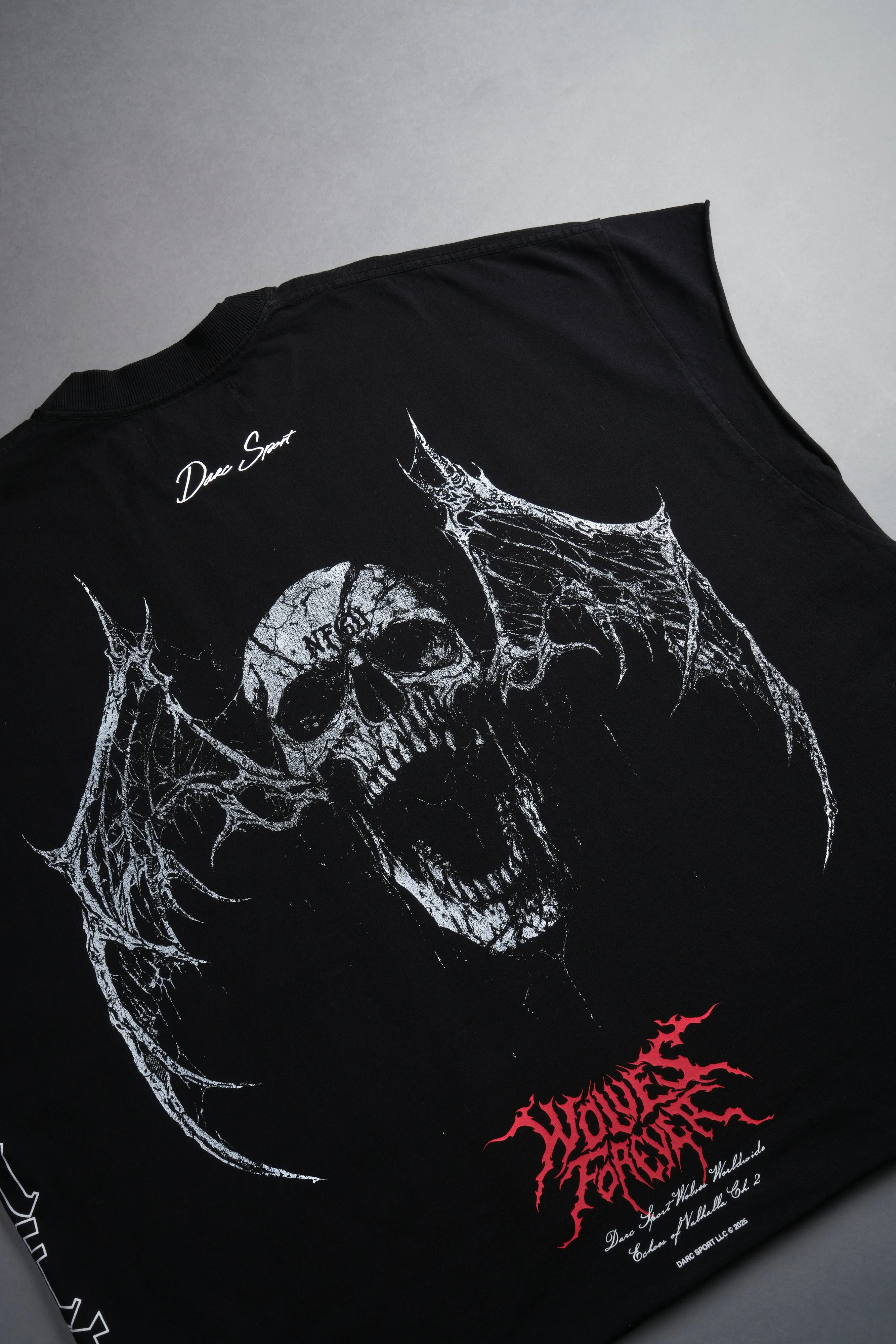 Darc Wings "Grunge" Cut Off Tee in Black