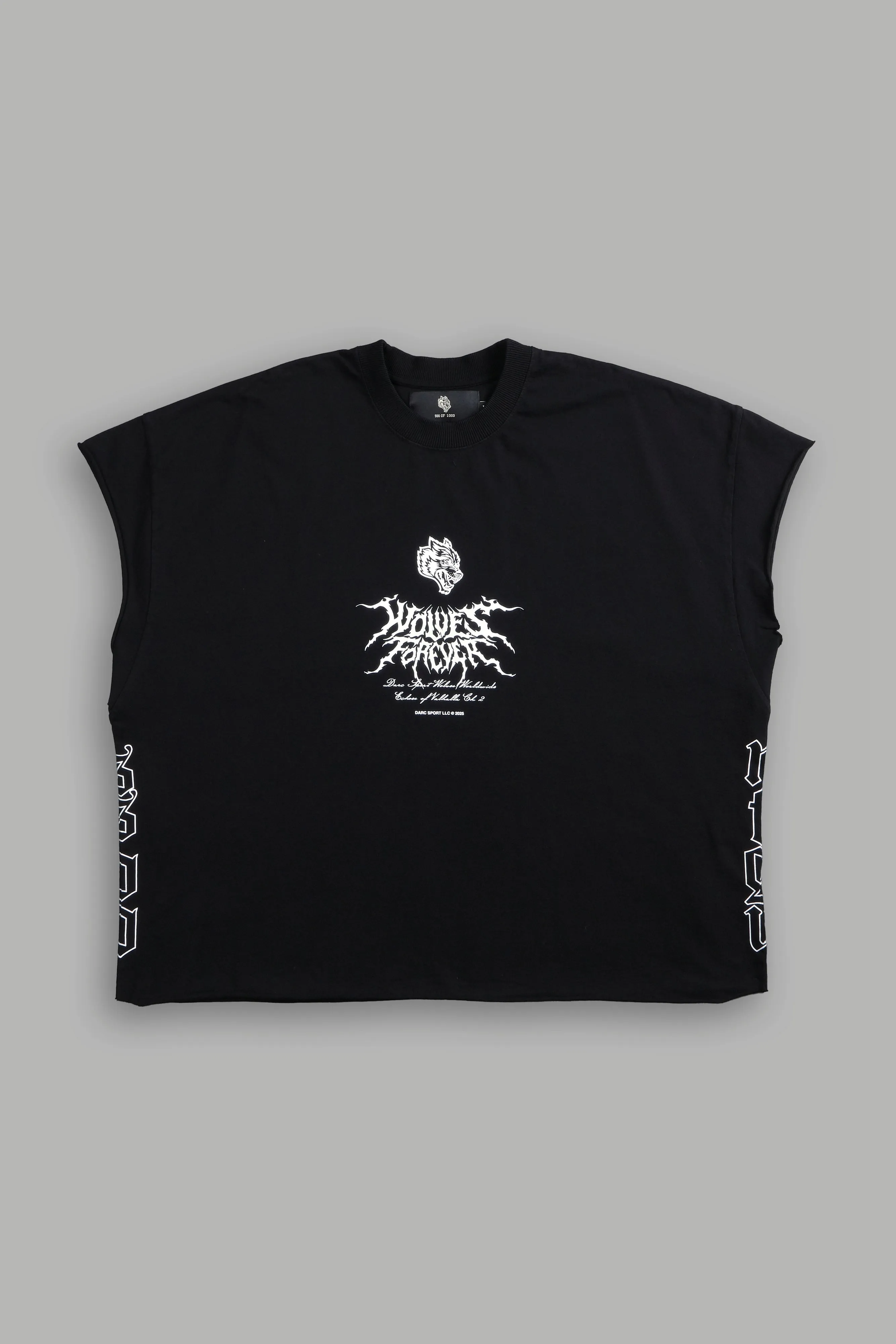 Darc Wings "Grunge" Cut Off Tee in Black