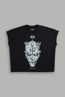 Dark Apprentice "Grunge" Cut Off Tee in Black
