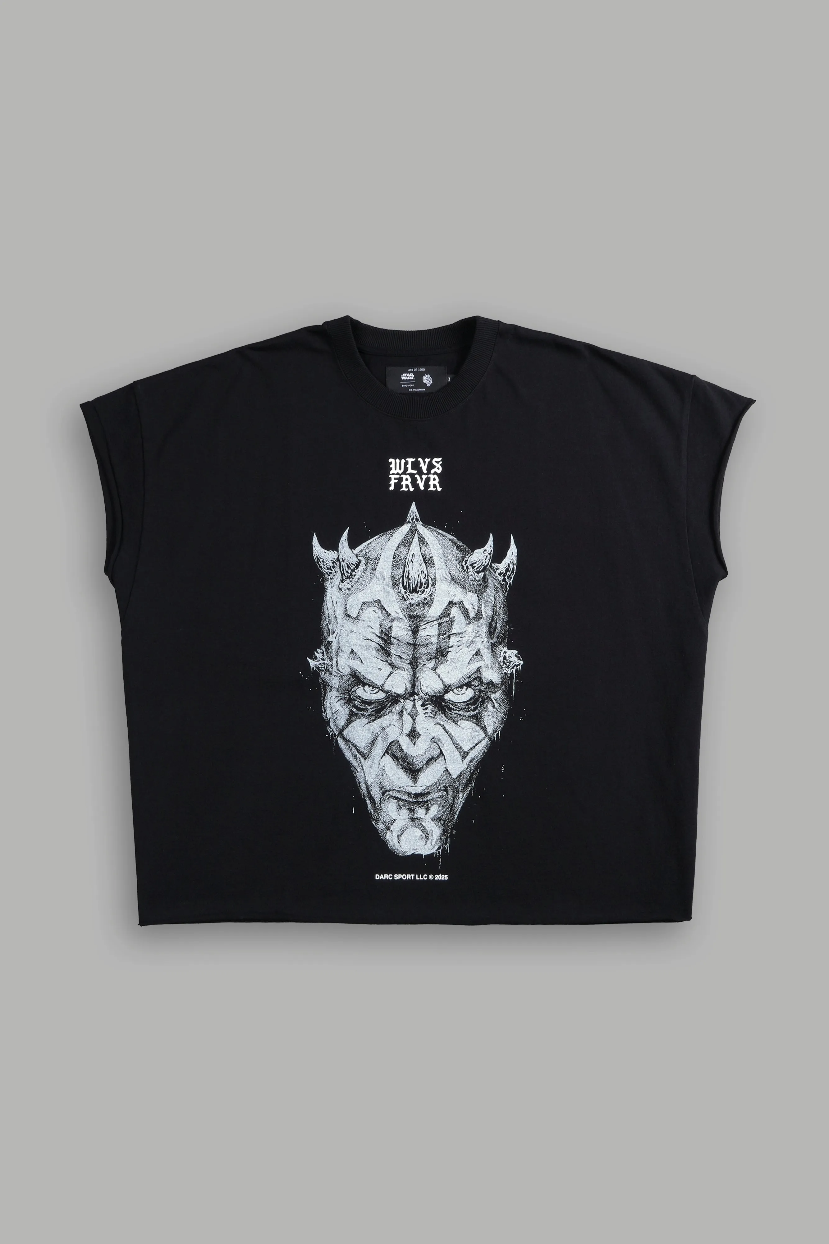 Dark Apprentice "Grunge" Cut Off Tee in Black