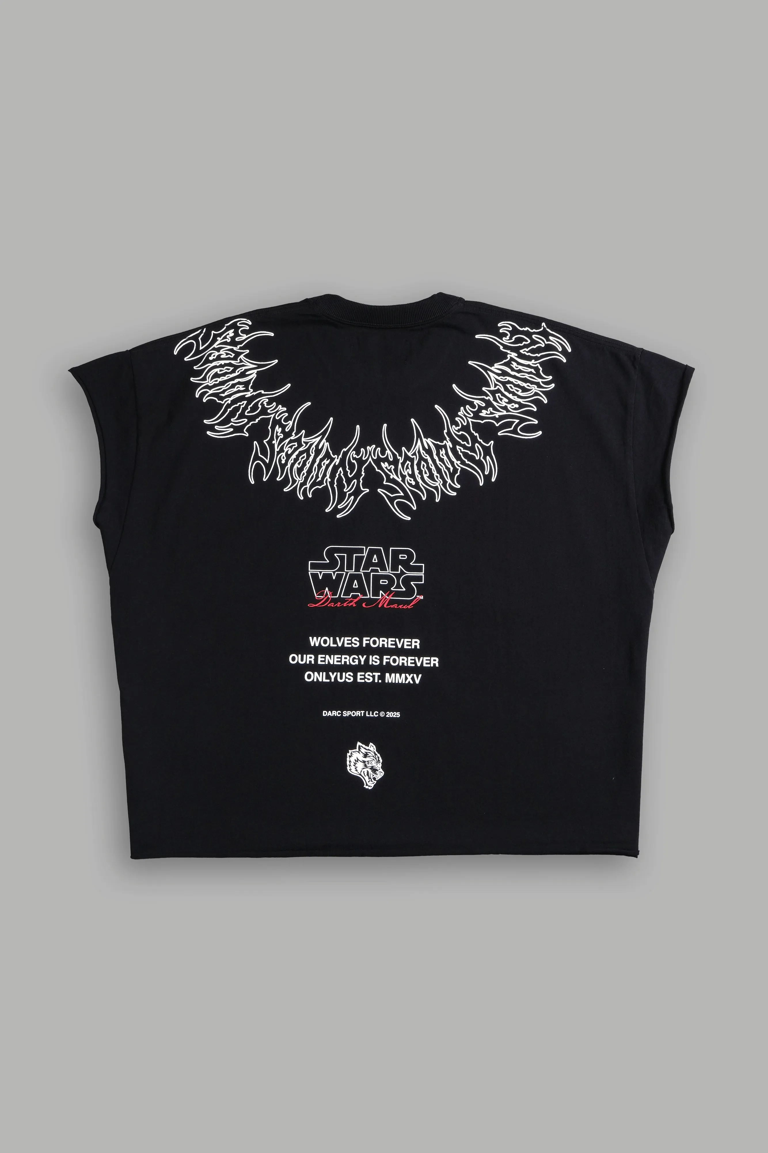 Dark Apprentice "Grunge" Cut Off Tee in Black