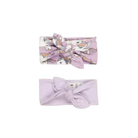 Huxbaby Magical Unicorn 2pk Headband - Bright Orchid   Orchid