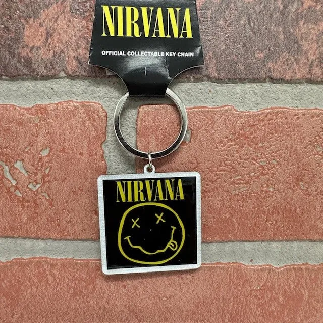 Keychain - Nirvana Happy Face