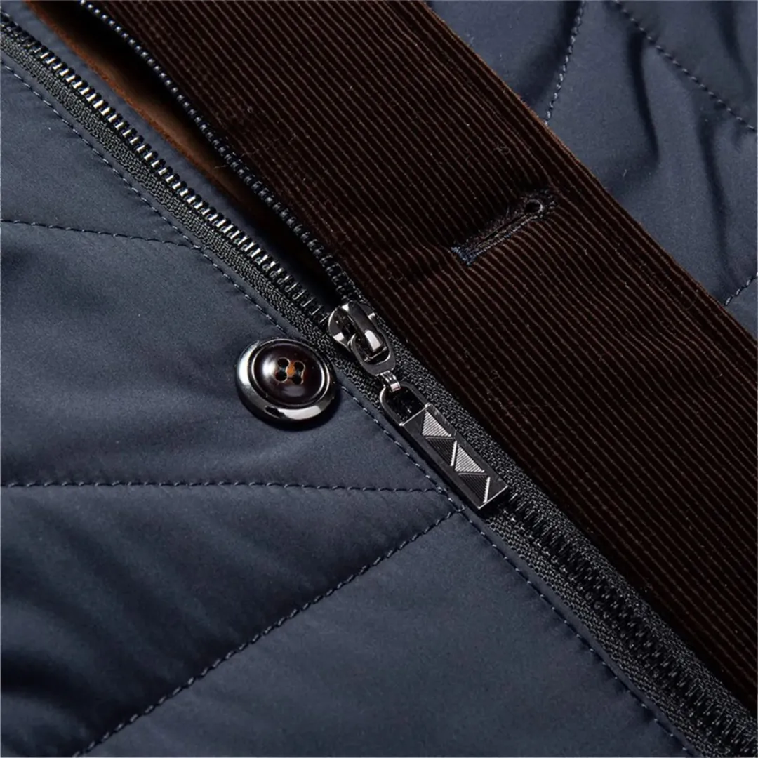 Men's Quilted Parka Jacket  Thick Thermal Windbreaker  Warm Hooded Coat  Solid Color  Multiple Colours