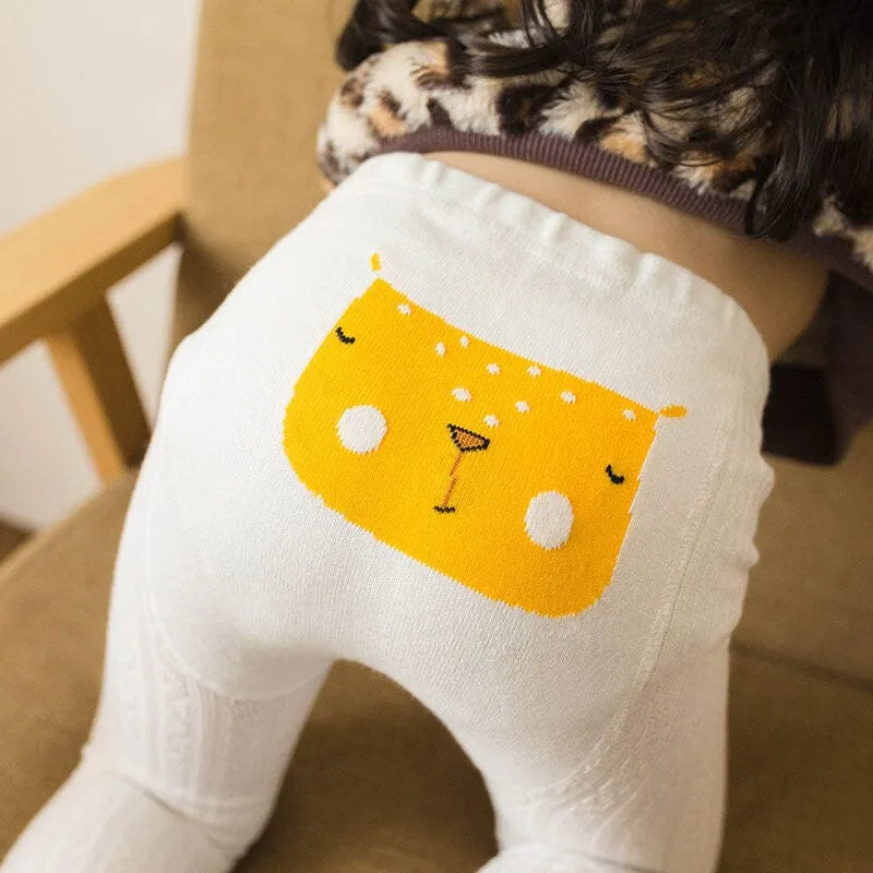 Michel Cartoon Knit Tights Leggings