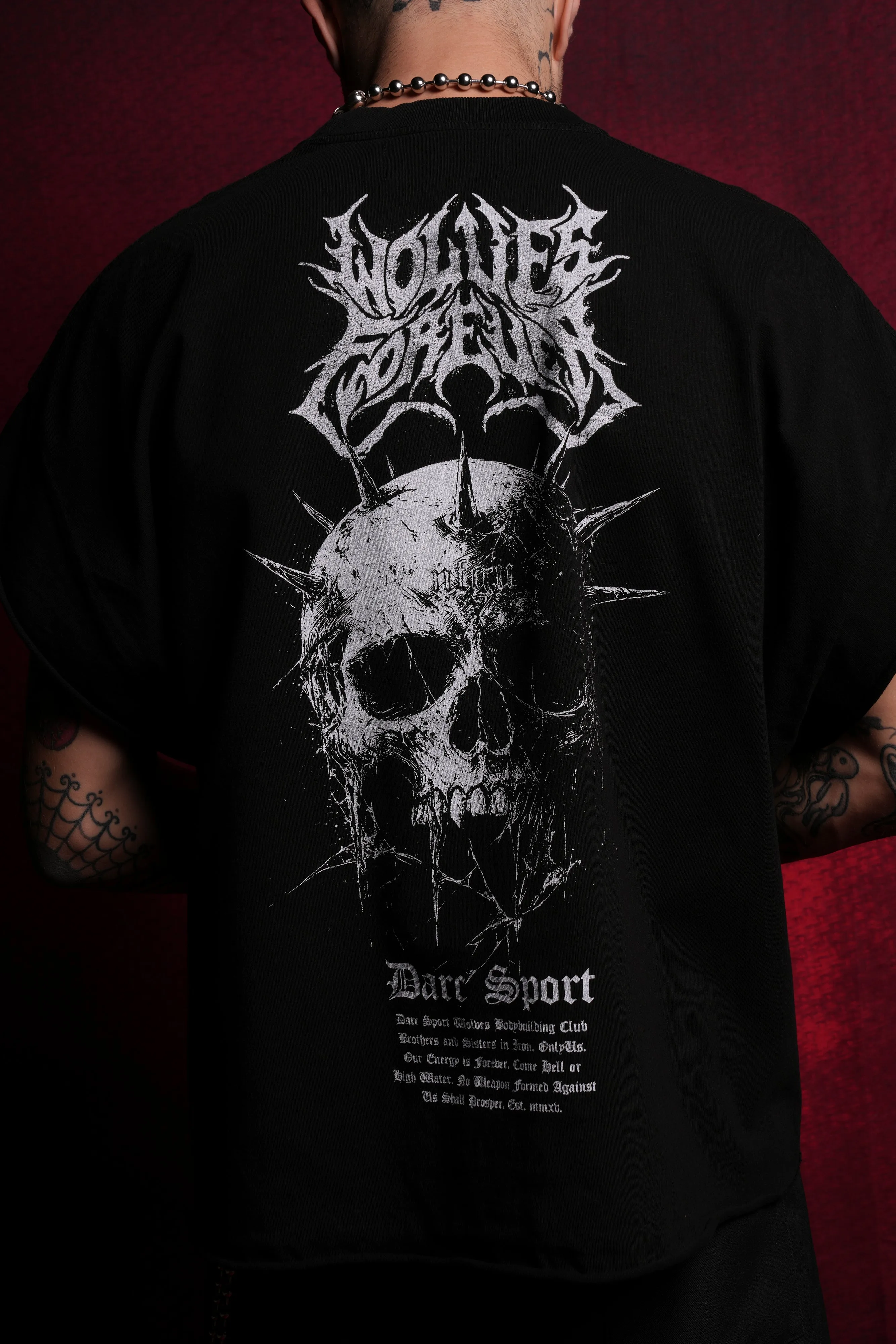 Mourning Star "Grunge" Cut Off Tee in Black