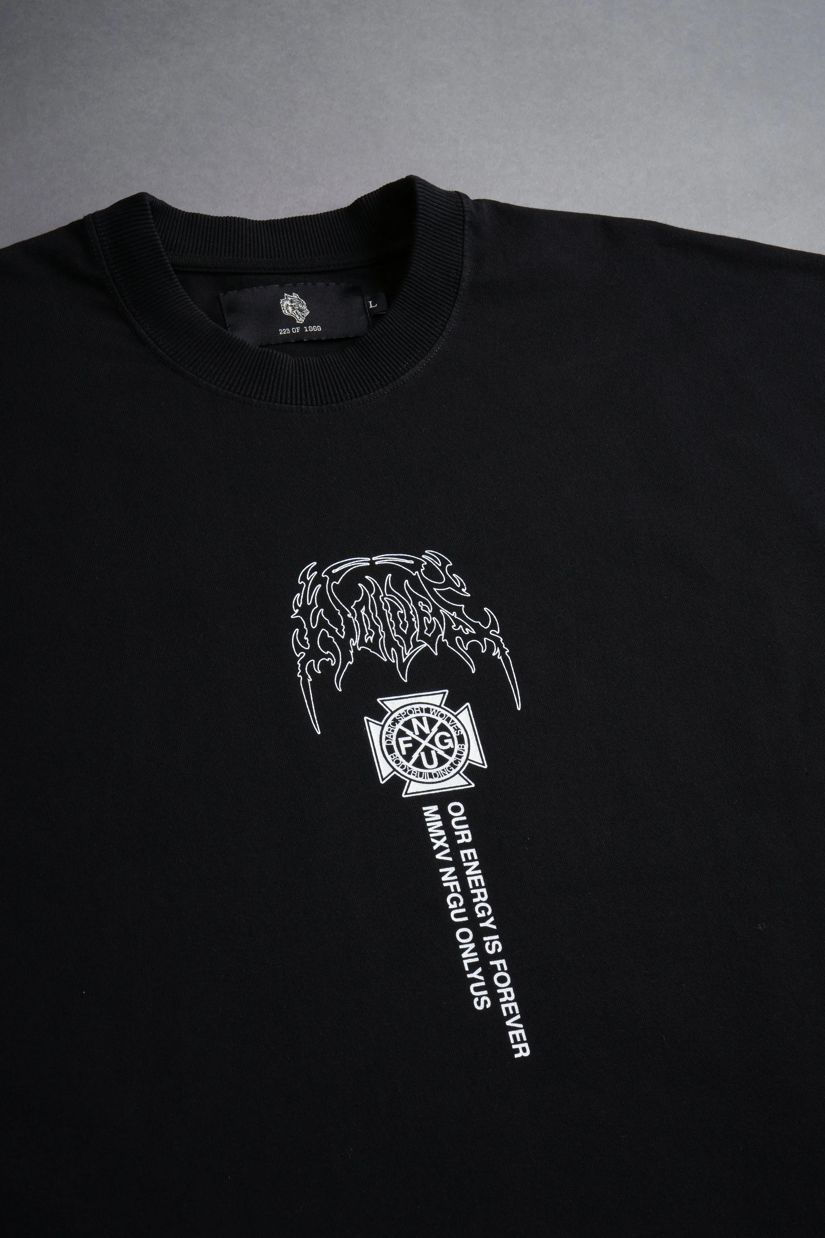Mourning Star "Grunge" Cut Off Tee in Black