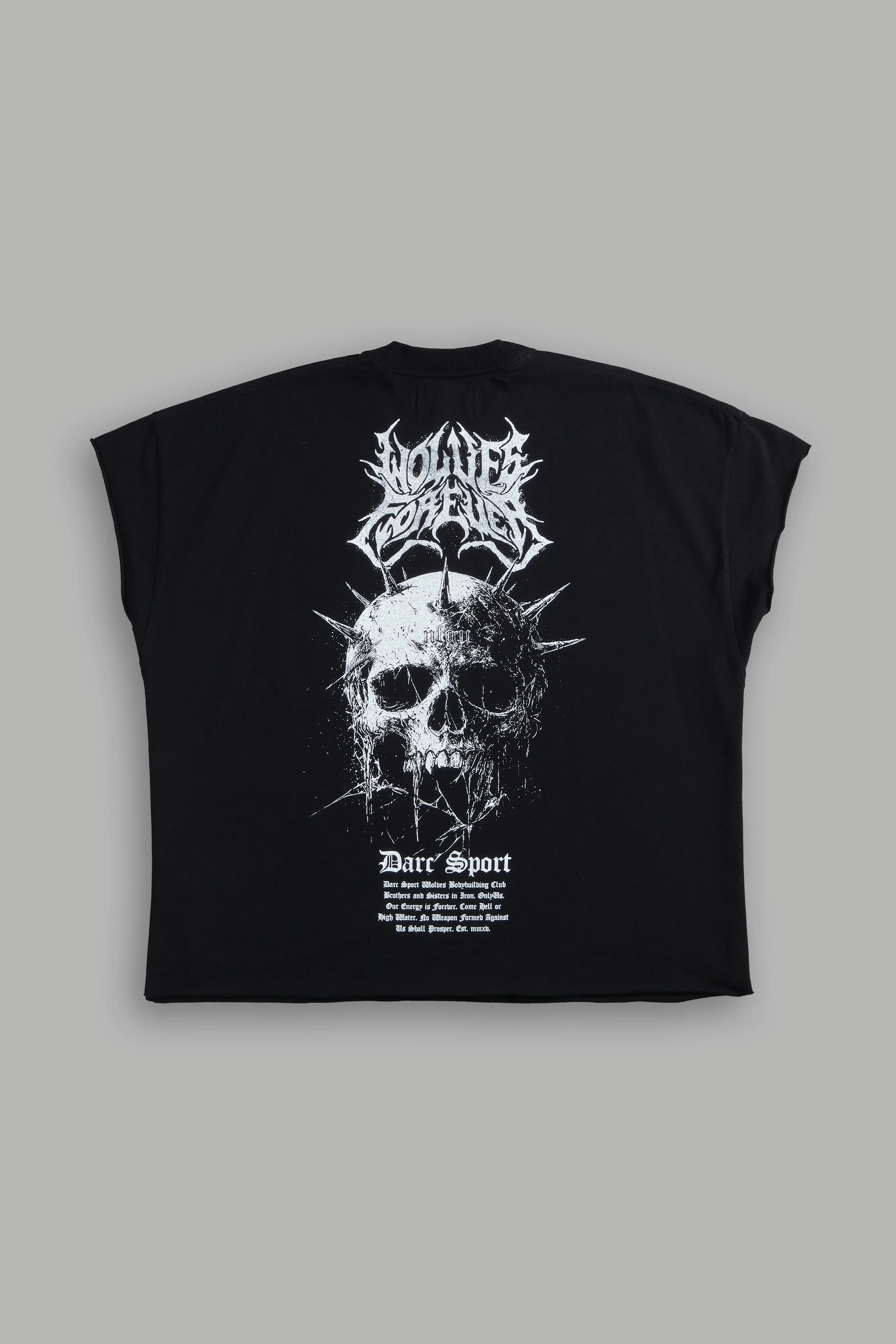 Mourning Star "Grunge" Cut Off Tee in Black