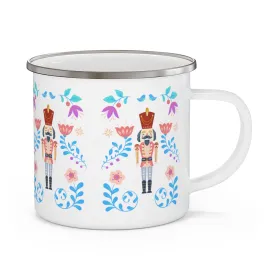 Nutcracker Camping Mug, Christmas Camping Mug, Stainless Steel Holiday Mug, Pink Blue Purple Christmas Cup, Travel Cup