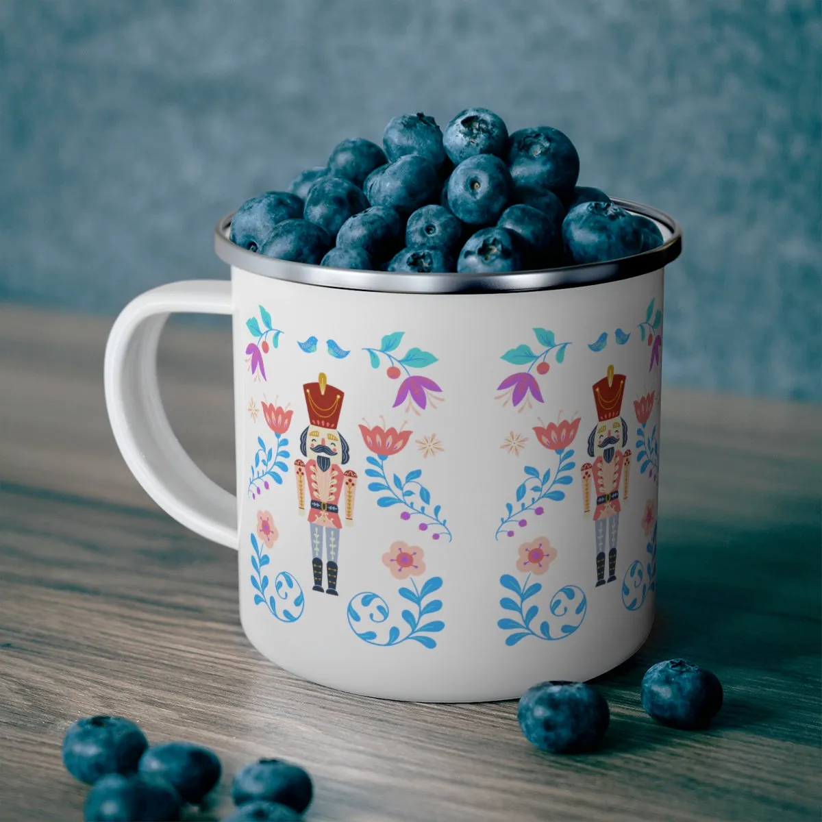 Nutcracker Camping Mug, Christmas Camping Mug, Stainless Steel Holiday Mug, Pink Blue Purple Christmas Cup, Travel Cup
