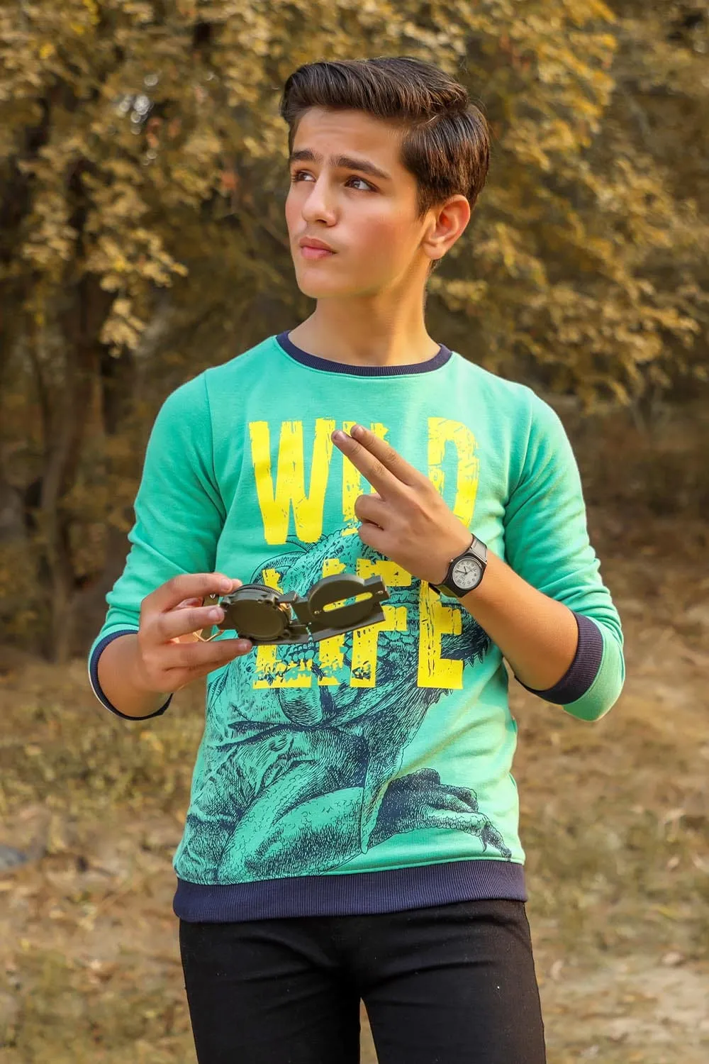 Overall Printed Sweatshirt