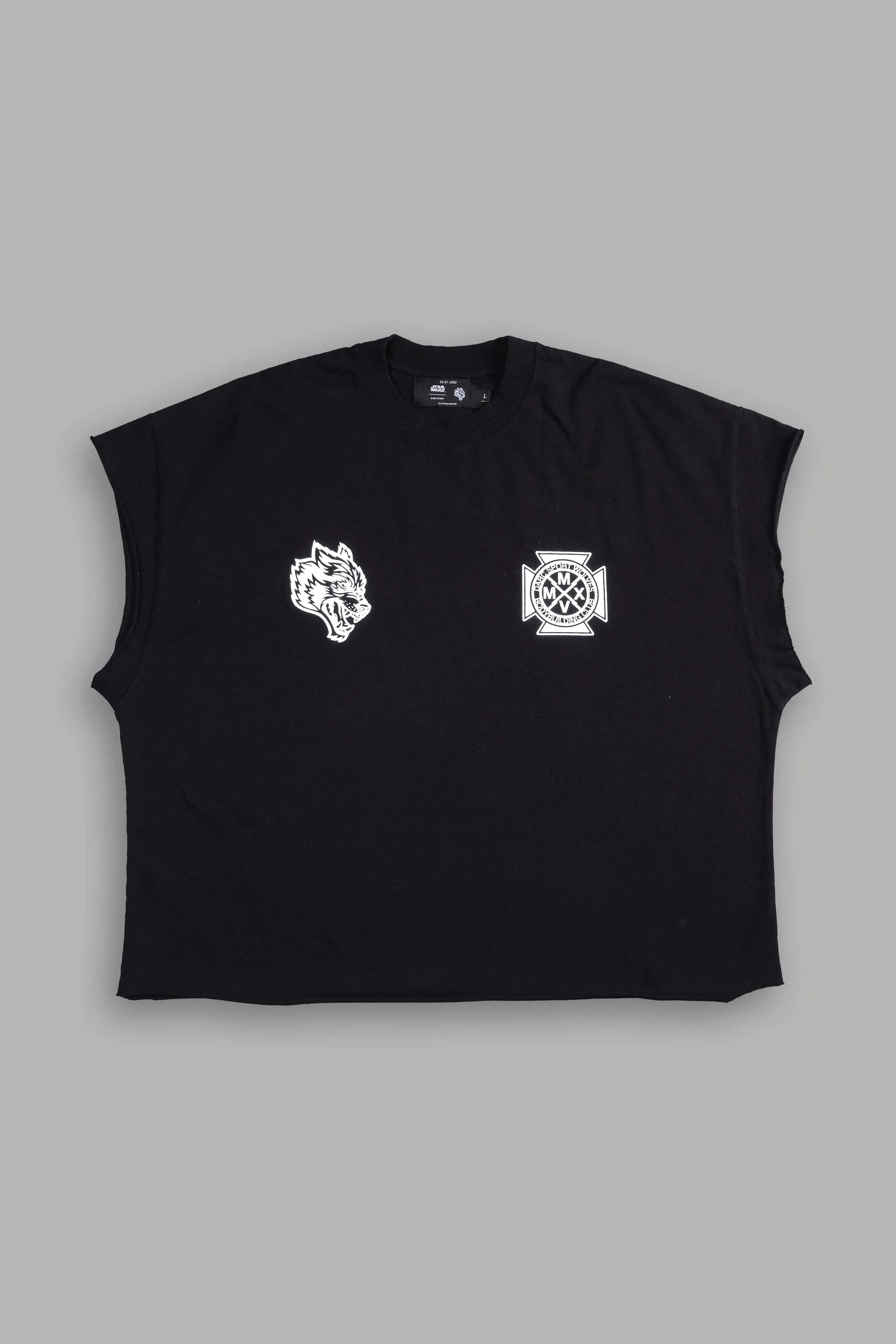 Ride The Lightning "Grunge" Cut Off Tee in Black