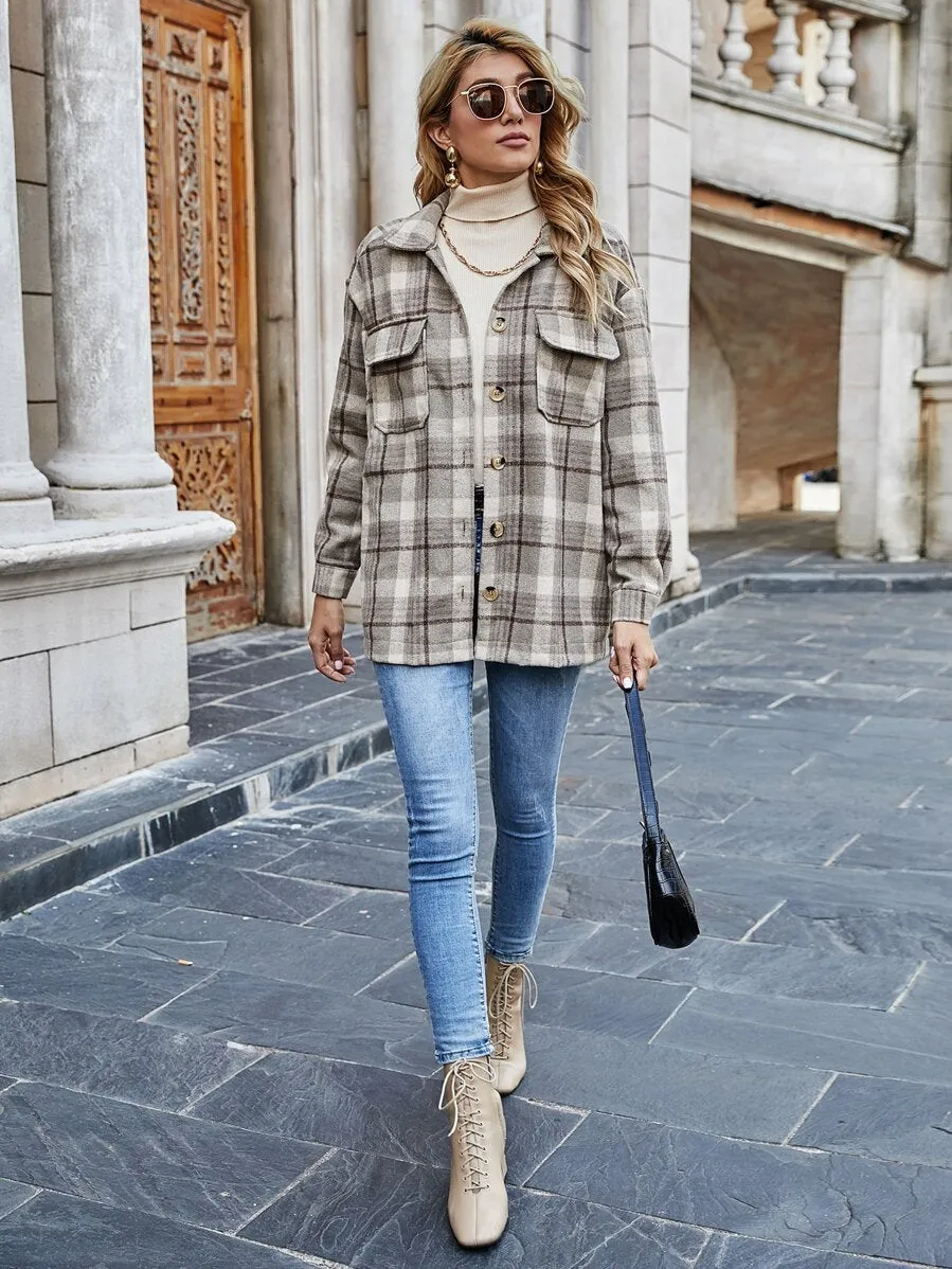 Ty Plaid Shirt Jacket