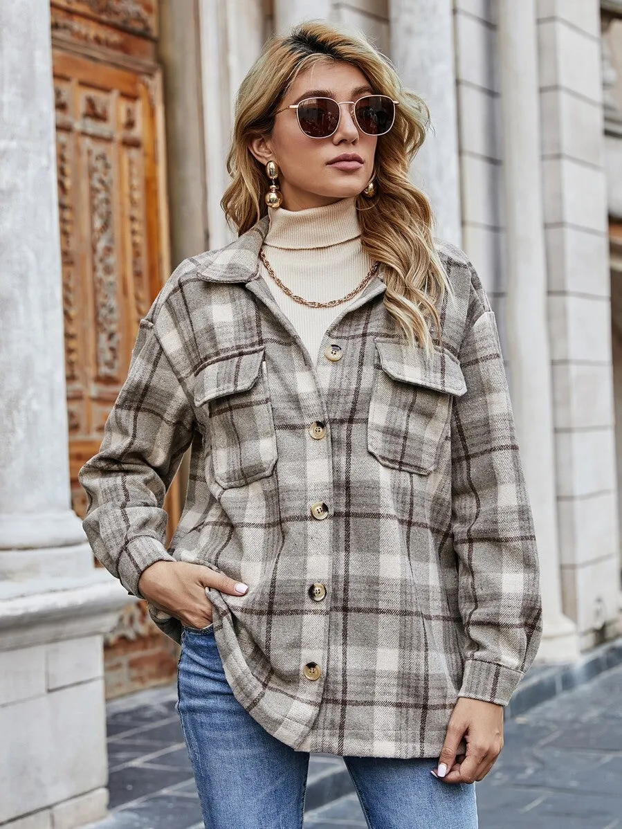 Ty Plaid Shirt Jacket
