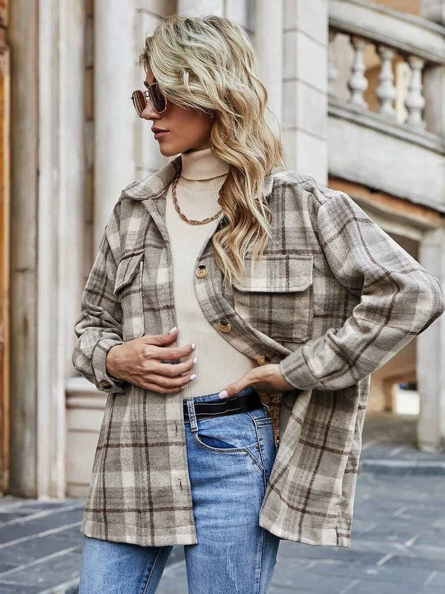 Ty Plaid Shirt Jacket