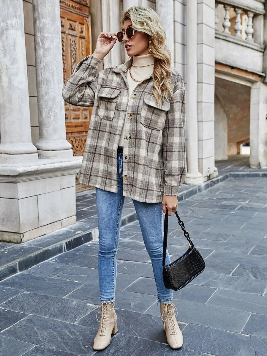 Ty Plaid Shirt Jacket