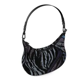 Vampire Art Grunge Dark Zebra Curve Hobo Bag