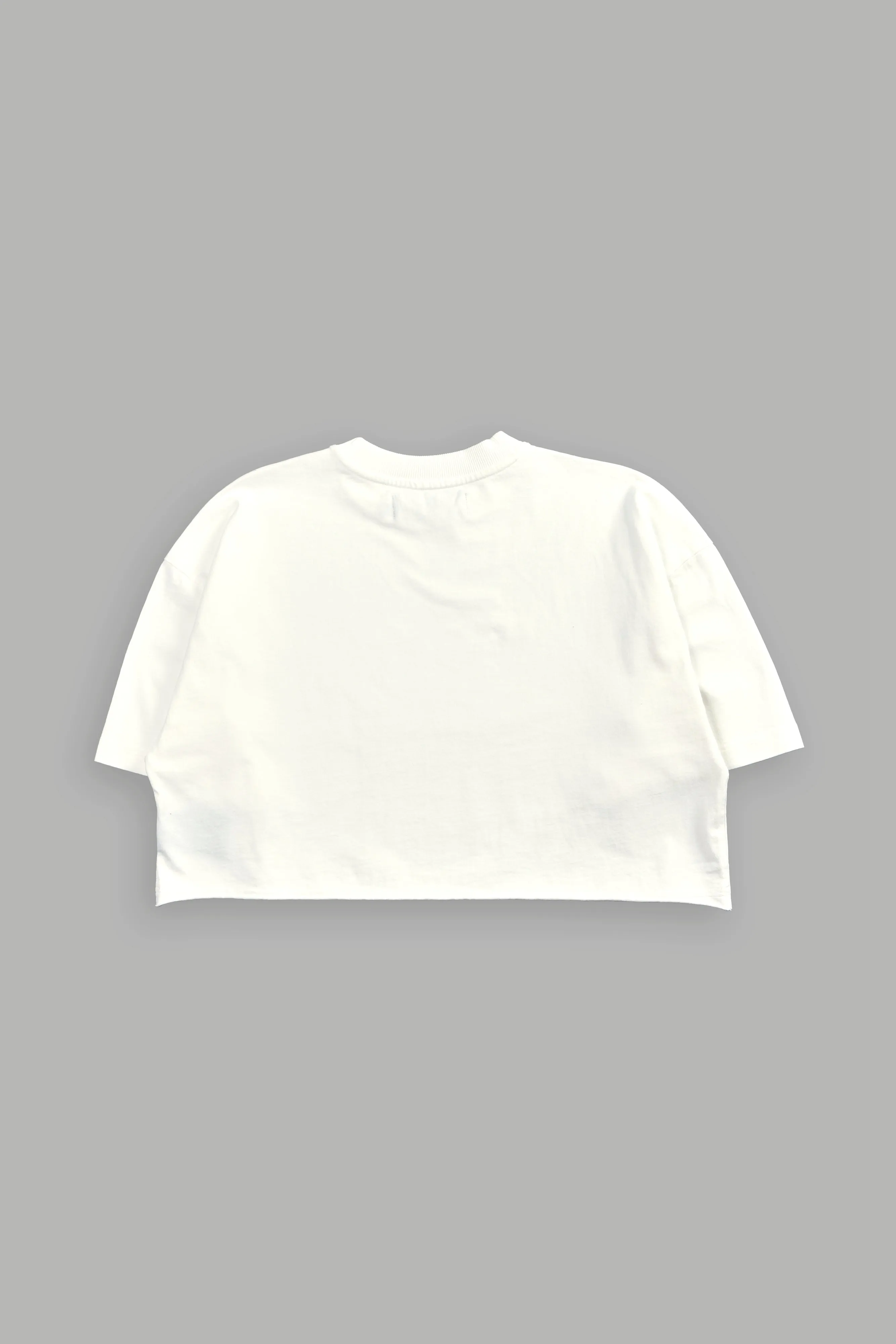 Viking Cherub "Grunge" Oversized (Cropped) Tee in Cream