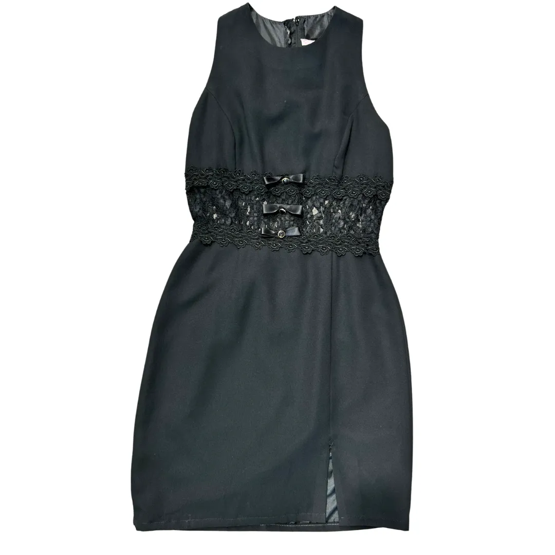 Vintage 90’s “Gothic” Brand, Lace Trim, Mini Dress